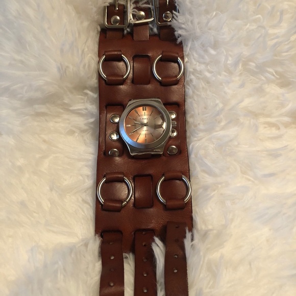 Nemisis genuine leather banded watch - Picture 4 of 5